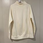 Fabletics  Cream Funnel Neck Fleece Pullover Sweatshirt Women’s Medium Photo 1