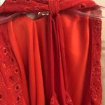 Sofia Vergara  Red Eyelet Halter Top Photo 2