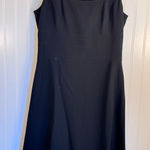 Ann Taylor  Little Black Midi A-Line Dress Women’s Size 6 Photo 0