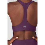 Alo Yoga Alo Airlift Fly Dress Dark Plum Purple Padded Open Cut-Out Cutout Back Mini M Photo 3