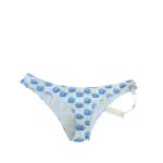 Carolina Constas Bikini Bottom White Blue Palm Size Large NEW Photo 1