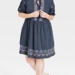 Knox Rose NWT  Embroidered Button Front Tassel Photo 3