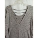BKE  Women‎ Large Gray Sweater Open Back Photo 4