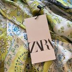 ZARA NWT  SATIN EFFECT SILKY FLORAL RELAX FIT SHIRT Photo 11