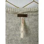 Free People Beach Gray and Lime Wool Scoop Neck Sweater - Size - Small Photo 2