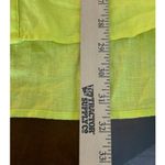 Ellen Tracy Ellen Tracy Womens XL Linen Chartreuse Shirt Top Tunic Preppy Breathable Boho Photo 4