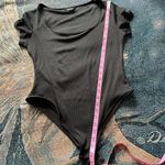 Chicme Black Ribbed Bodysuit Women’s Large Stretch Fitted One Piece Casual Chic Photo 10