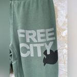 “Free City ‘FLOW’ French Terry Logo Sweatpants – Small, Olive Green Photo 1