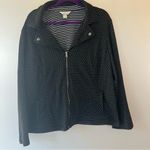 CJ Banks black with white polka dot jacket size 2X Photo 1