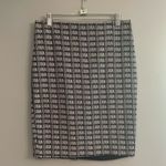 Adrianna Papell  Black & White Patterned Lined Women's Officecore Business Skirt Photo 2