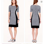Women's J.Crew Gray Black Colorblock Short Sleeve Mini Dress Size 4 Photo 1