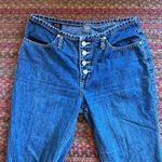 Y2K BUTTON FRONT LOW RISE BUTTERFLY JEANS Blue Size 28 Photo 1