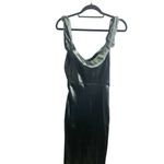 Petal and Pup Selma Gray One-Shoulder Satin Evening Gown Size L NWOT Photo 5