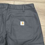 Carhartt  Mid‎ Rise Regular Fit Gray Work Casual Shorts Size 8 Photo 3