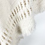 PINKLICIOUS Cream Faux Fur Hoodie Fringe Hem Poncho, OS Size undefined Photo 6