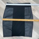 HeartSoul Faux Leather Panel Pencil Skirt Black Stretch Juniors 13 Size undefined Photo 5