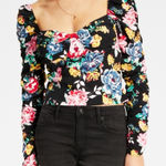 LEYDEN‎ Women's Floral Ruched Photo 0