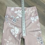 Anthropologie  Allfenix Lyla Floral Leggings Taupe Pink Small Photo 8