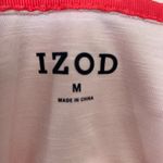 IZOD  Pink Flamingo Top with Twist Hem size medium Photo 4