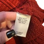 Coldwater Creek Burgundy red knit paisley r Photo 4