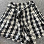 Madewell Linen-Cotton Paperbag Shorts in Gingham Check Size 2 Photo 2