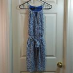 BCX Women's  Dress Blue White Daily Florals Size XS EUC #4441 Photo 1