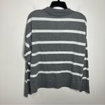 Better unsaid gray & white striped collared sweater women’s size large business Photo 6