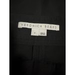 Veronica Beard Black Slim Ankle Pants – Size 6 Flat Front with Silver Buttons Photo 4