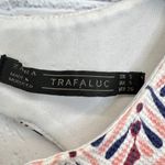 ZARA Sleeveless Cutout Back Mini Romper Size S All Over Print Festival Chic Boho Photo 6