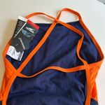 Speedo  Spark Splice Crossback One Piece Orange/Navy, size 32/6, NWT Photo 7
