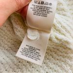 Anthropologie Moth Wool Blend High Low Turtleneck Sweater Jumper in Ivory size M Photo 13