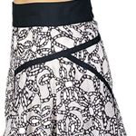 Zac Posen RARE black white pleated A-line skirt grosgrain trim Size 10 EUC Photo 5
