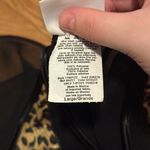 secret treasures  Leopard Print Sheer Slip Dress: Size Large Photo 4