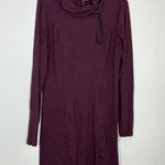 Maurice's Burgundy Funnel Neck with drawstring Dress Size XS Photo 0