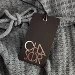 Chaser Blue Ribbed Knit Hoodie NWT Size Medium Teal Blue Hoodie Photo 6