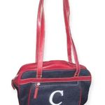 Deadstock vintage y2k denim embroidered c initial purse Blue Photo 0