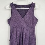Eddie Bauer  Purple Womens Vneck Petite Small Dress Pockets Outdoor Pickleball Photo 1