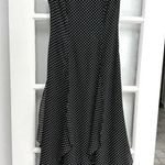 Cache Vintage Gold Label Rockabilly Pinup Ruffle Polka Dot Midi Dress Size 4 S Photo 0