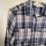 Love Tree  Shirt Dress Blue Plaid Photo 5