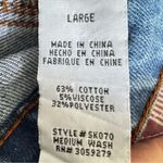 Altar'd State Altar’d State Medium Wash Denim Zip Front Mini Skirt Size Large Clubbing Twee Photo 8