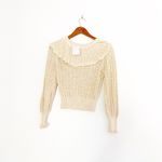 Free People NWT  Crazy In Love Ruffle Sweater Photo 9