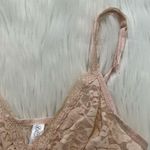 Gilligan & O’Malley Floral Lace Bralette Beige Size XS Photo 4
