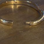Anne Klein Crystal Criss Cross Hinged Bangle Bracelet Photo 6