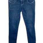 Jolt fleur-de-lys flap pocket low rise skinny jeans dark wash size junior size 5 Photo 0
