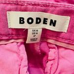 Boden Casual 100% Cotton Pleat Front Cuffed Relaxed Fit Shorts Pink Size 14 NWT Photo 5