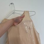 Anthropologie RO&DE Cream Beige Sequin Overlay Sleeveless Cutout Back Tank Top M Photo 5