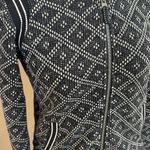 Faherty Women's  Seabrooks Black White Diamond Full Zip Jacket Sweatshirt xs Photo 3