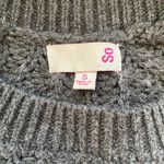 SO Grey knit sweater, says size small but fits like an extra small! Photo 2