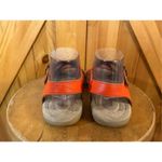 Lands' End  Women's Size 7B Orange Terrain Sandals Leather Photo 3