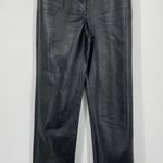 Wilfred Aritzia,‎  Faux Leather Pants, Black, 5 pocket, ankle, straight, Size 4 Photo 0